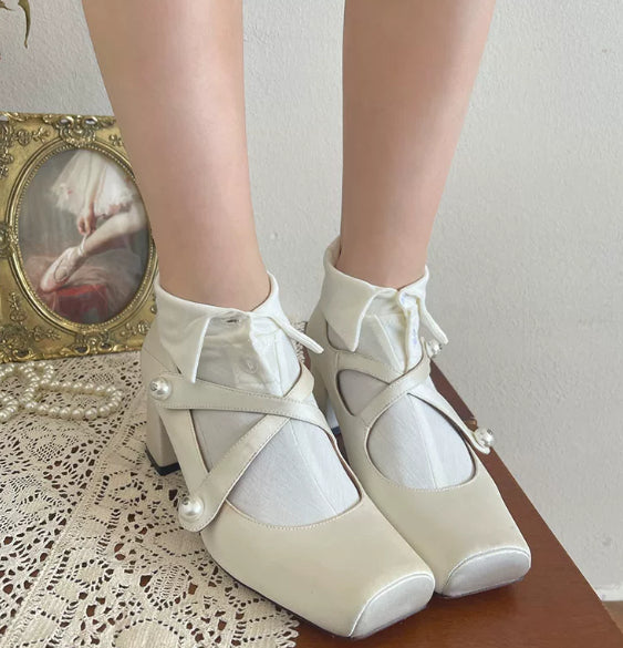 Vintage Mid-Calf Socken im Magazin-Stil