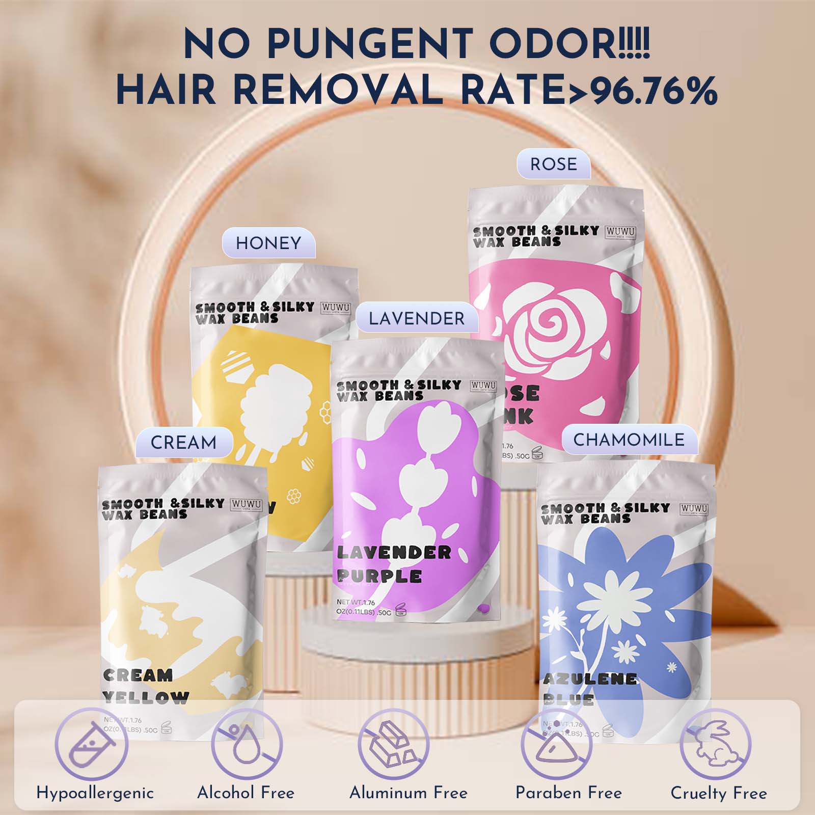WUWUVISTA Waxing Kit 23-teilig