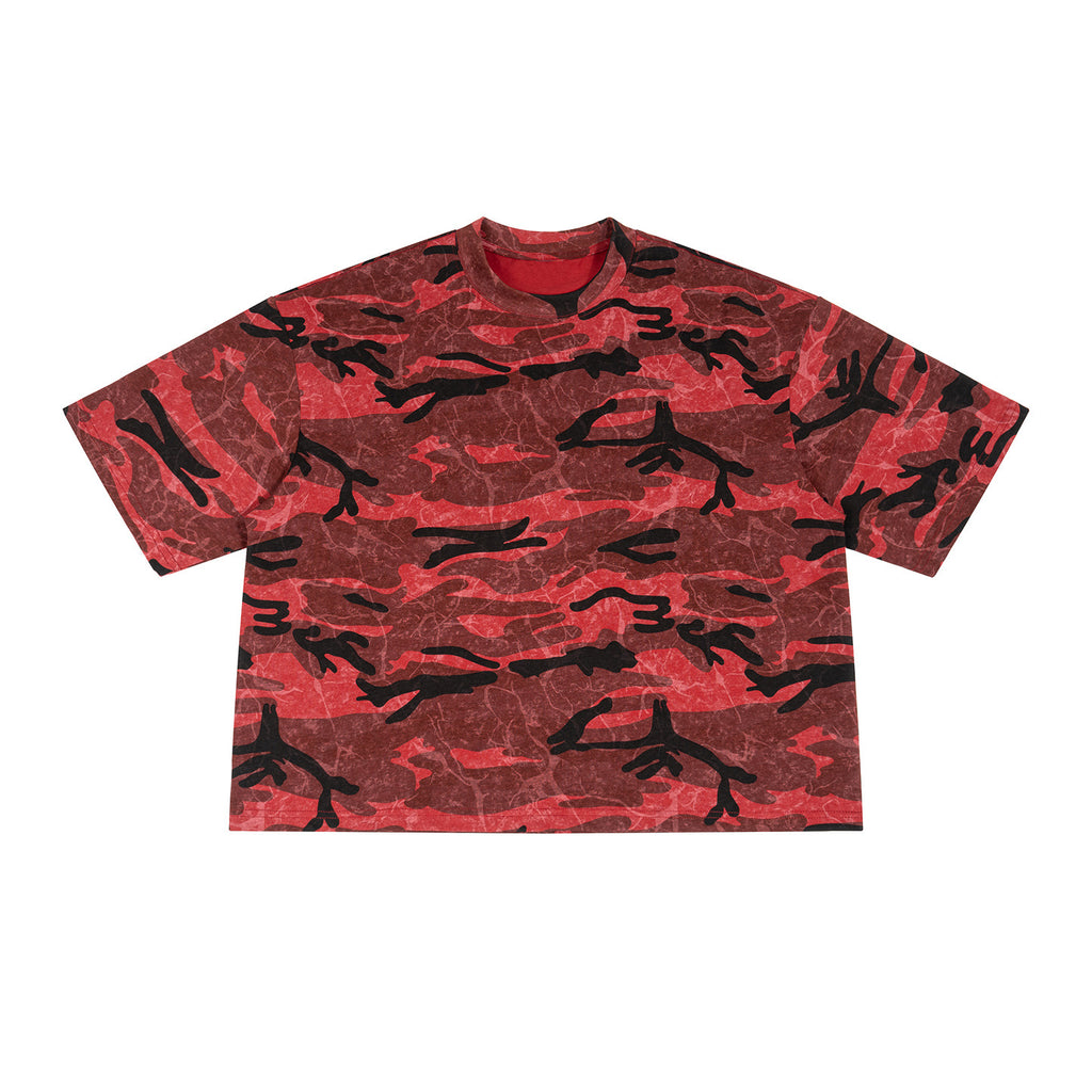 Herren Camouflage-Rundhals T-Shirt mit Kurzarm