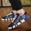 Trendige Canvas-Schuhe mit Wildleder-Details