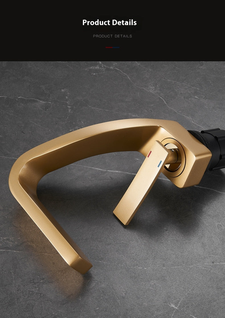 Kupfer Wasserhahn, Gold-Optik