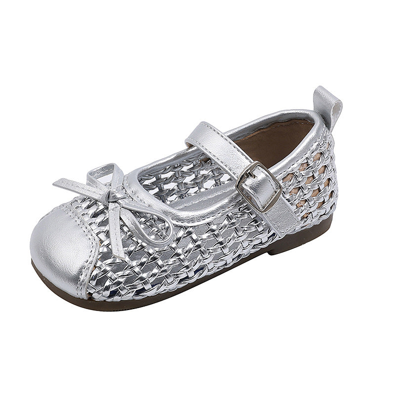 Prinzessinnen-Schuhe mit Strick-Zehenbox und Schleife – Bild 6 | LuxeStyle
