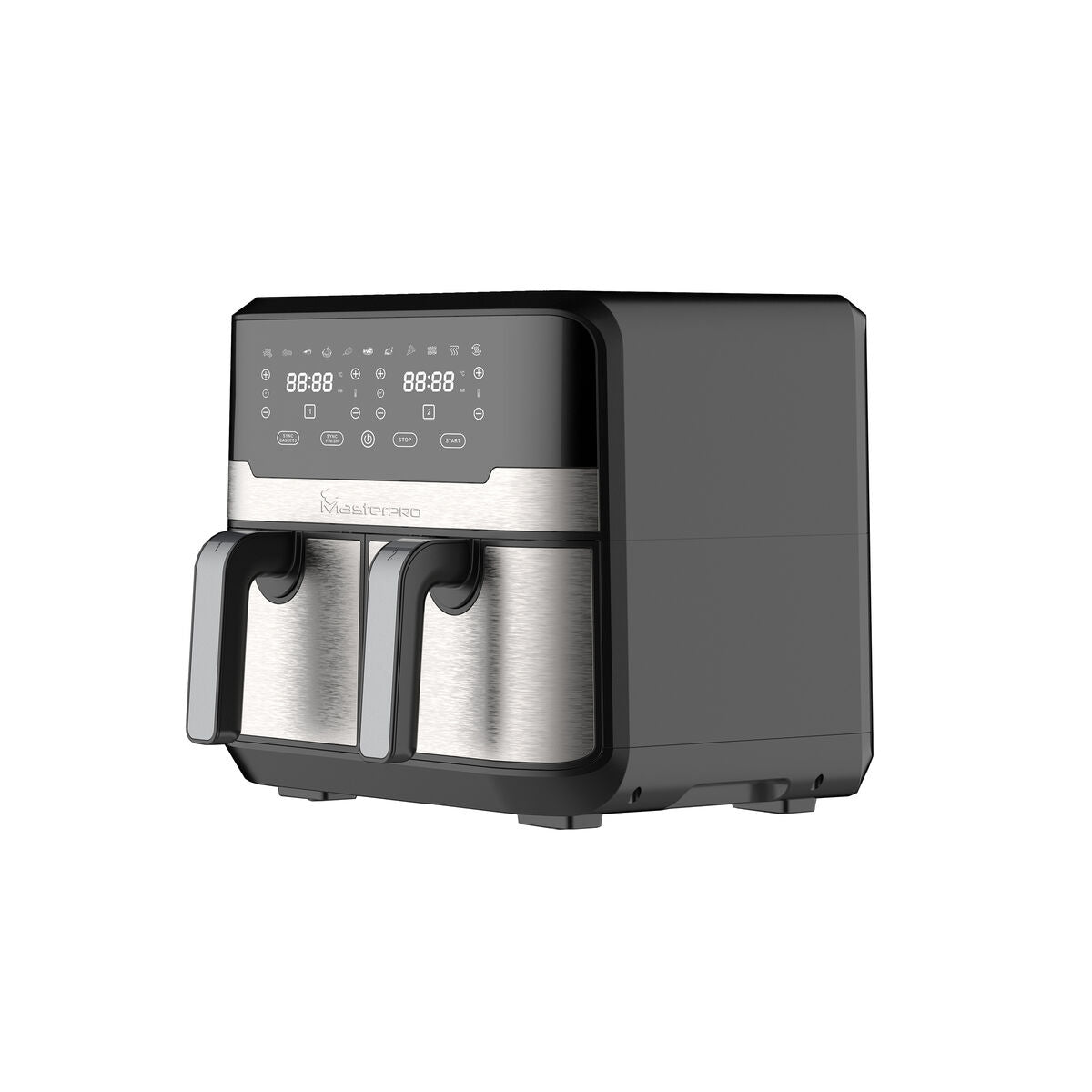 Heißluftfritteuse Masterpro Rocket Duo 900 2400 W 9 L Schwarz