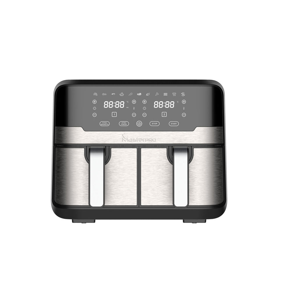 Heißluftfritteuse Masterpro Rocket Duo 900 2400 W 9 L Schwarz