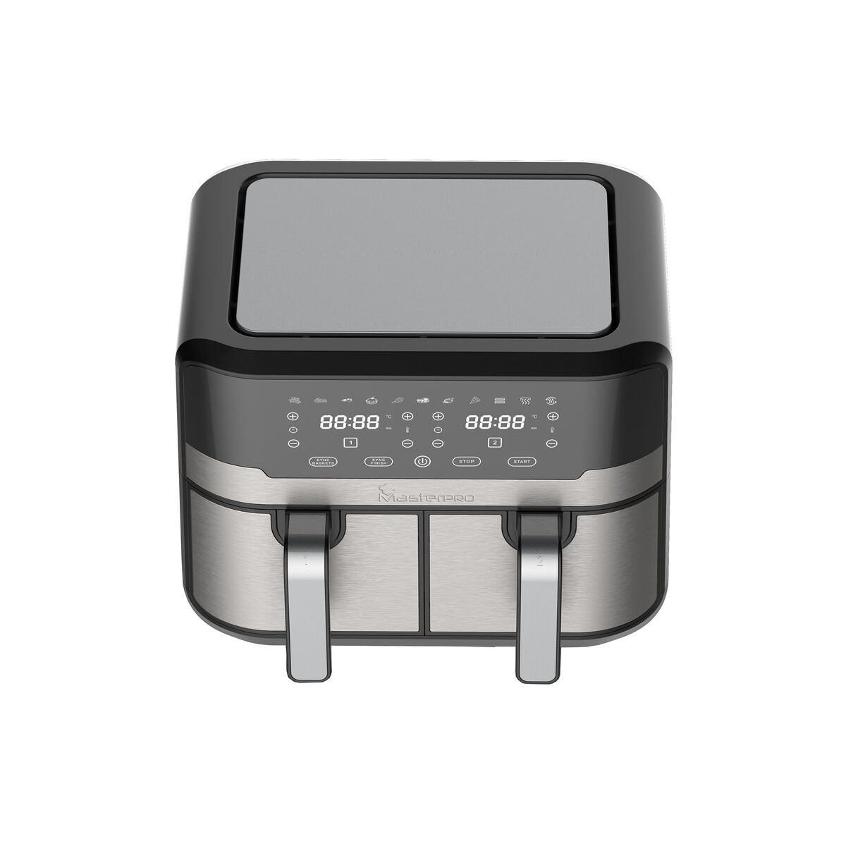 Heißluftfritteuse Masterpro Rocket Duo 900 2400 W 9 L Schwarz