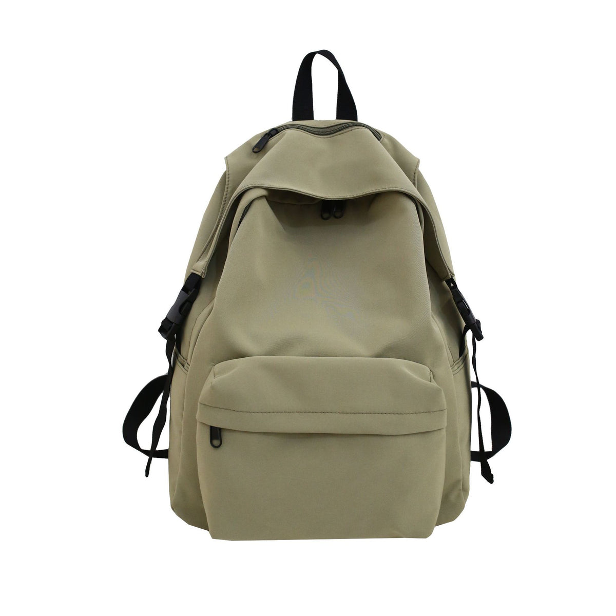 Einfarbiger Nylon-Rucksack mit 3‑D‑Tasche – Bild 13 | LuxeStyle