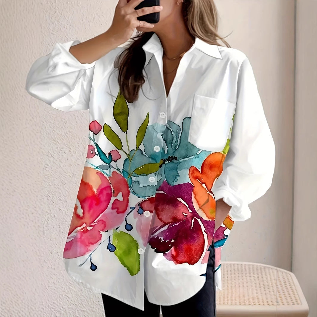 Damen-Cardigan mit Blumenmuster – Bild 5 | LuxeStyle
