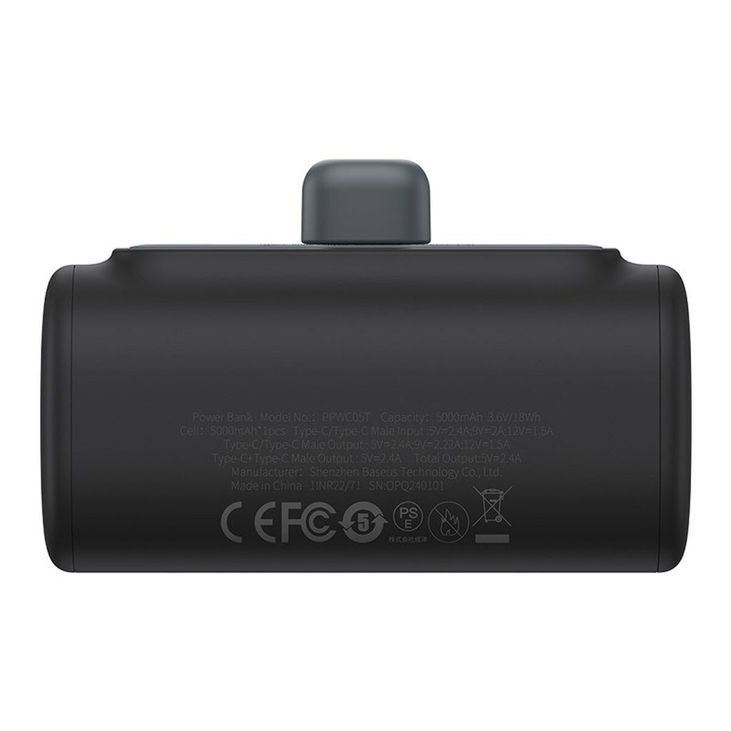 Powerbank Baseus P10068306113-00 Schwarz 5000 mAh