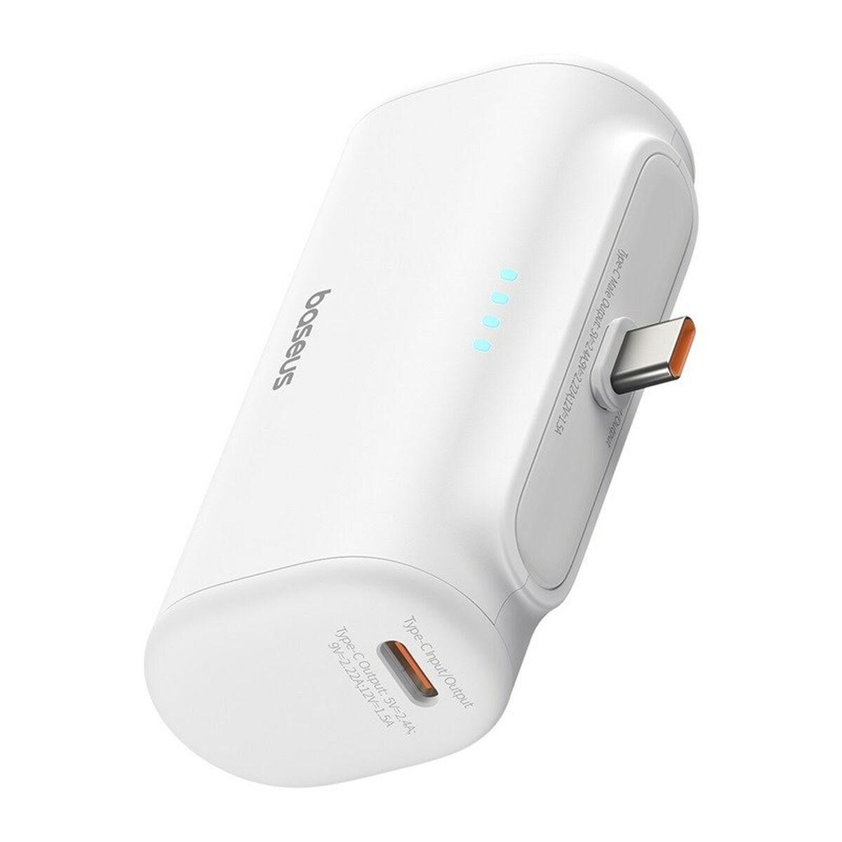 Powerbank Baseus P10068306213-00 Weiß 5000 mAh