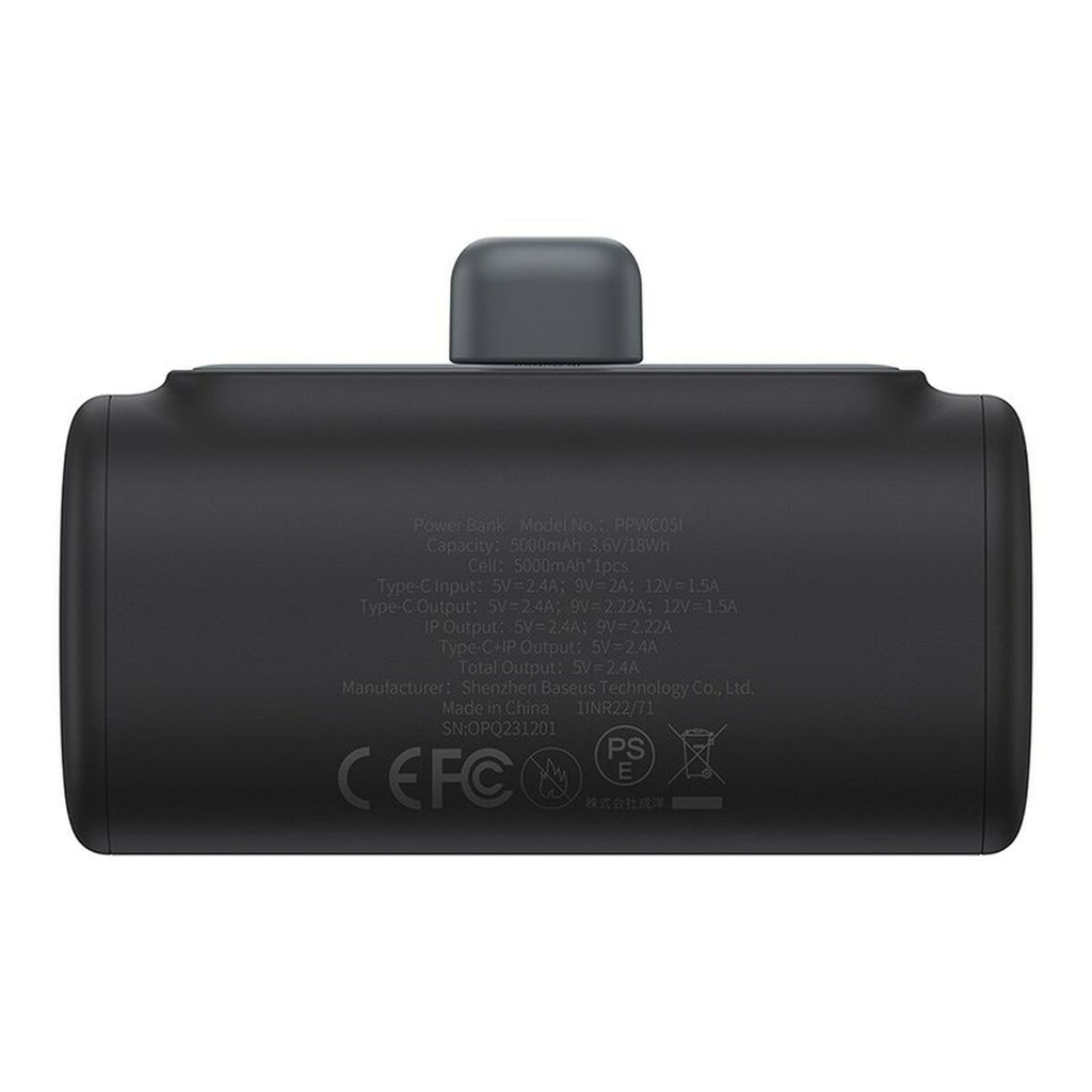 Powerbank Baseus P10068307113-00 Schwarz 5000 mAh