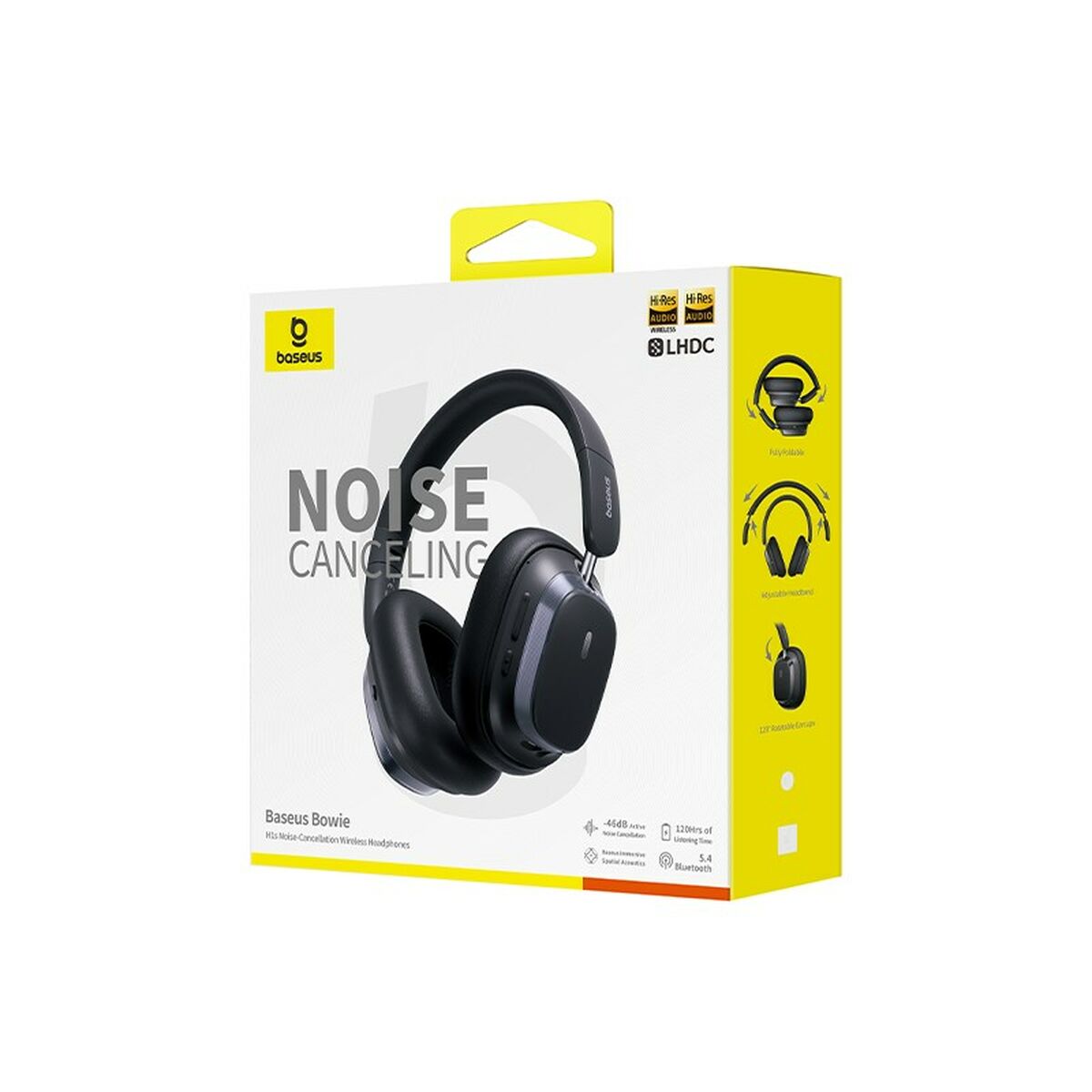 Bluetooth-Kopfbügelkopfhörer Baseus Bowie H1s Schwarz