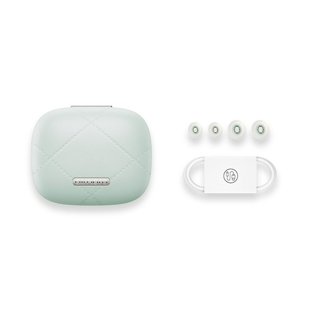 Kabellose Kopfhörer mit Ladebox Baseus AirNora 3 grün