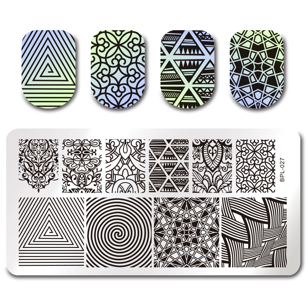 Stahl Stempelplatte für Nageldesign