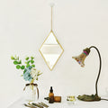 Sechseckiger Kosmetikspiegel aus Messing | LuxeStyle