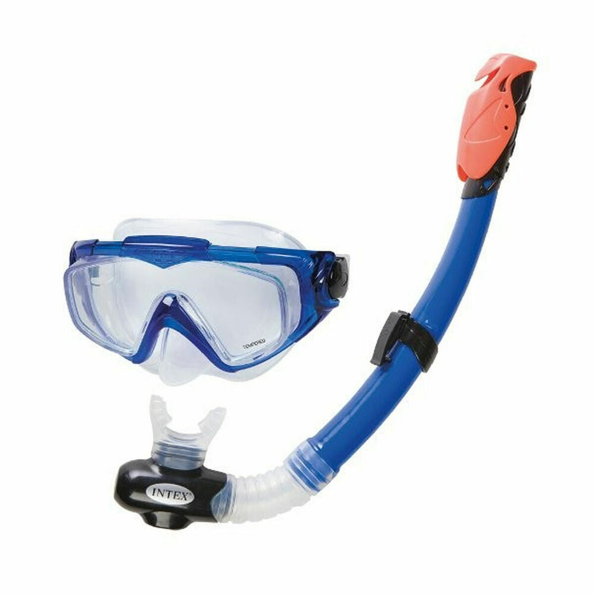 Taucherbrille mit Schnorchel Intex Aqua Pro Swim Blau