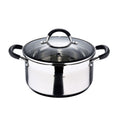 Topf mit Deckel Masterpro foodies bgmp-1502-bk 5 L Ø 24 x 12 cm