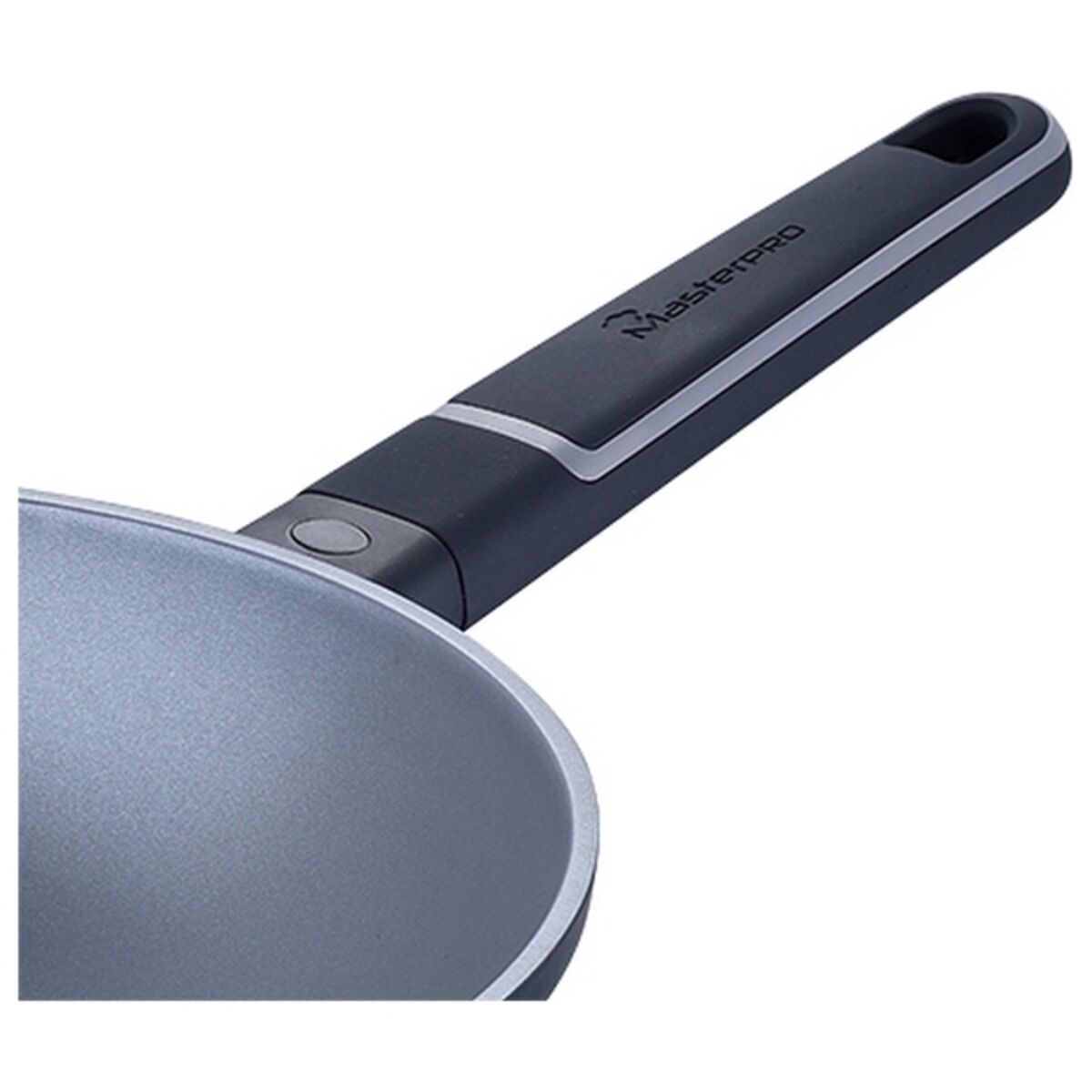 Wok Pfanne Masterpro Indigo Schwarz Aluminium (Ø 28 cm)