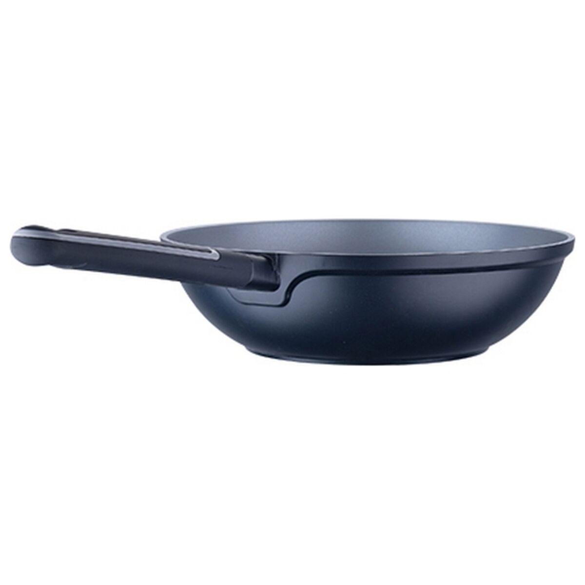 Wok Pfanne Masterpro Indigo Schwarz Aluminium (Ø 28 cm)