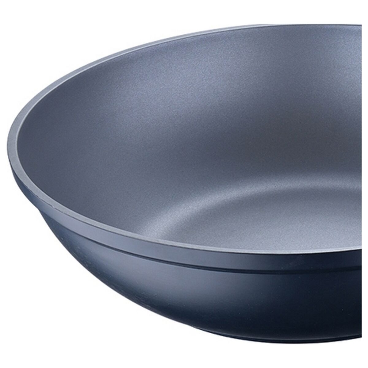 Wok Pfanne Masterpro Indigo Schwarz Aluminium (Ø 28 cm)