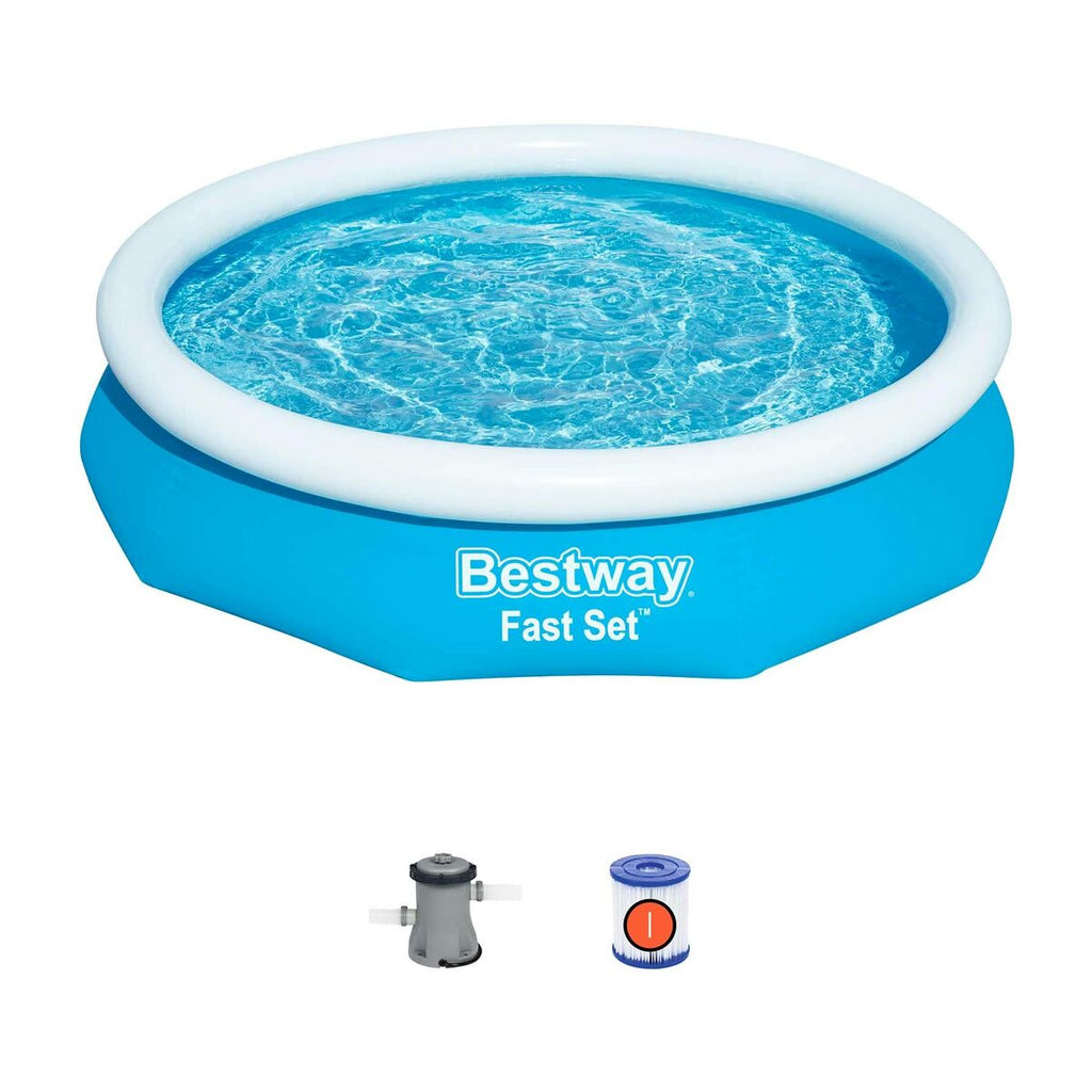 Bestway Aufblasbares Pool für Erwachsene mit Filter 305x66 cm Garten