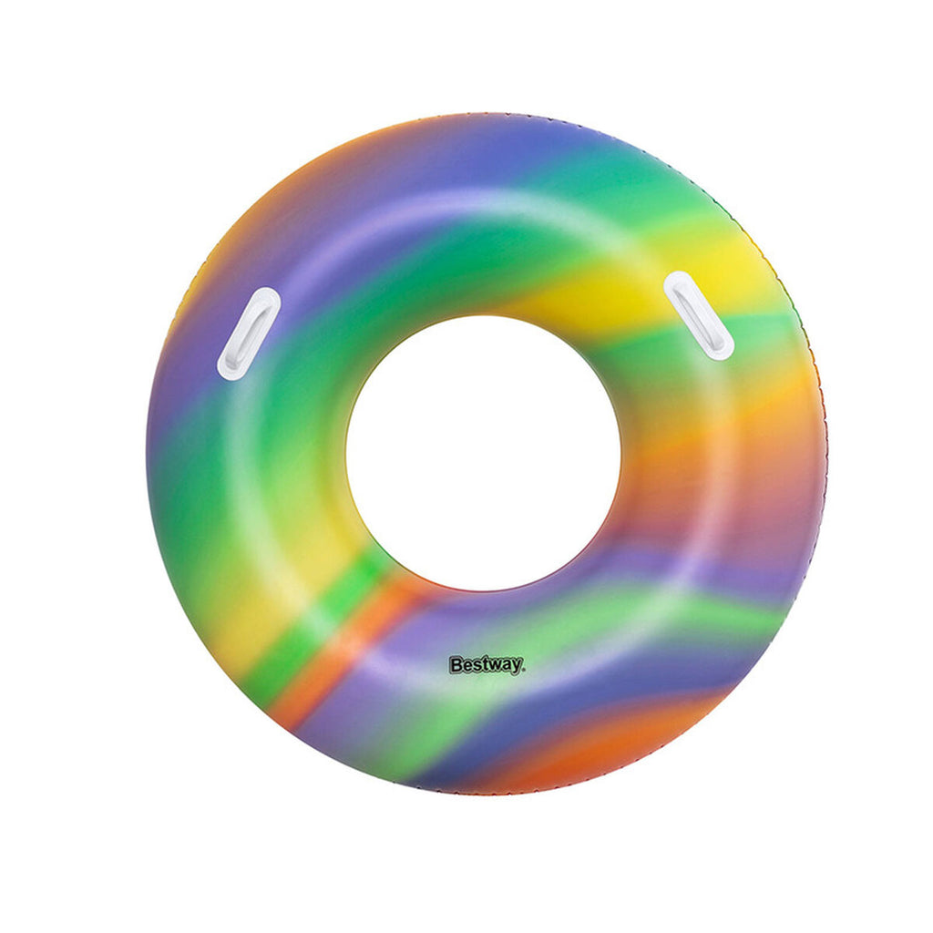 Grosser Regenbogen Schwimmring – Trendiger Badespass