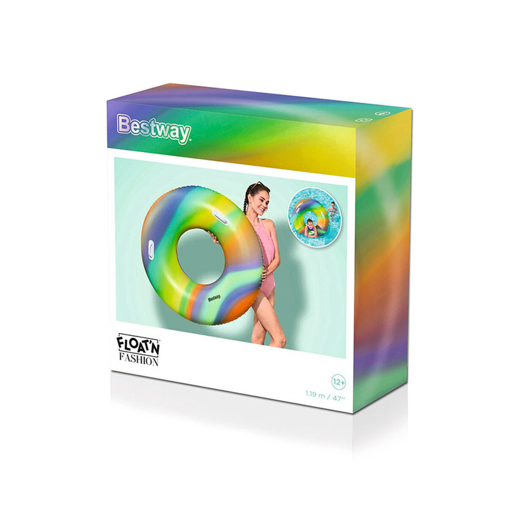Grosser Regenbogen Schwimmring – Trendiger Badespass