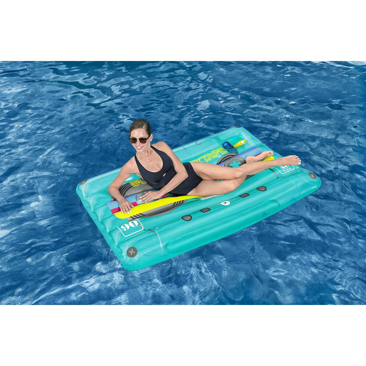 Retro Kassetten Luftmatratze – Cooler Style für Pool & Strand