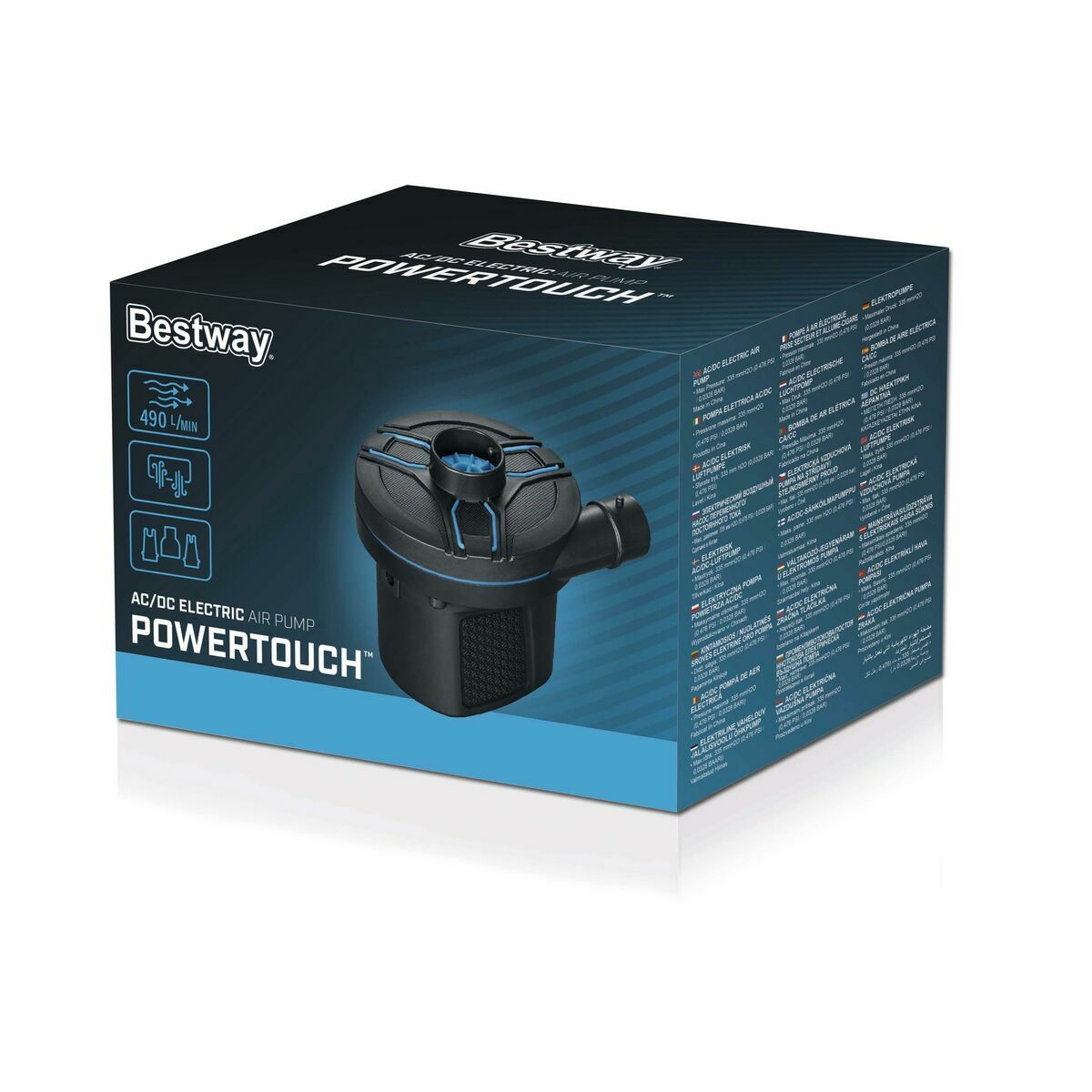 2-in-1 Elektro-Kompressor: Pool & Camping schnell aufblasen.