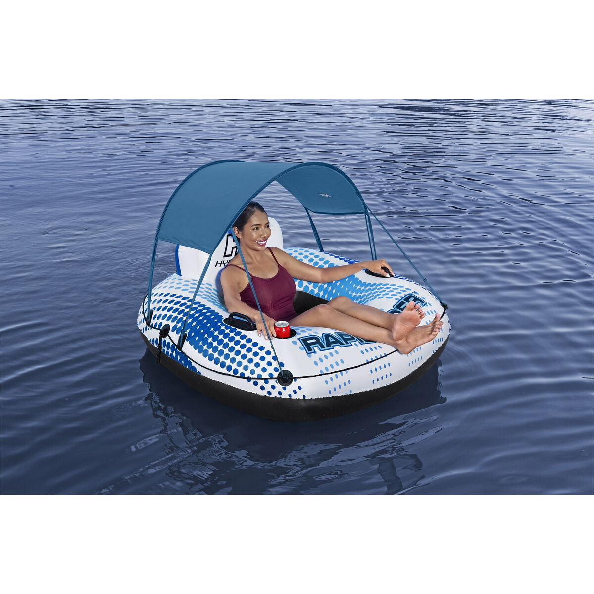 Bestway Aufblasbares Rad mit Handgriffen Rapid Rider mit Sonnenschutz