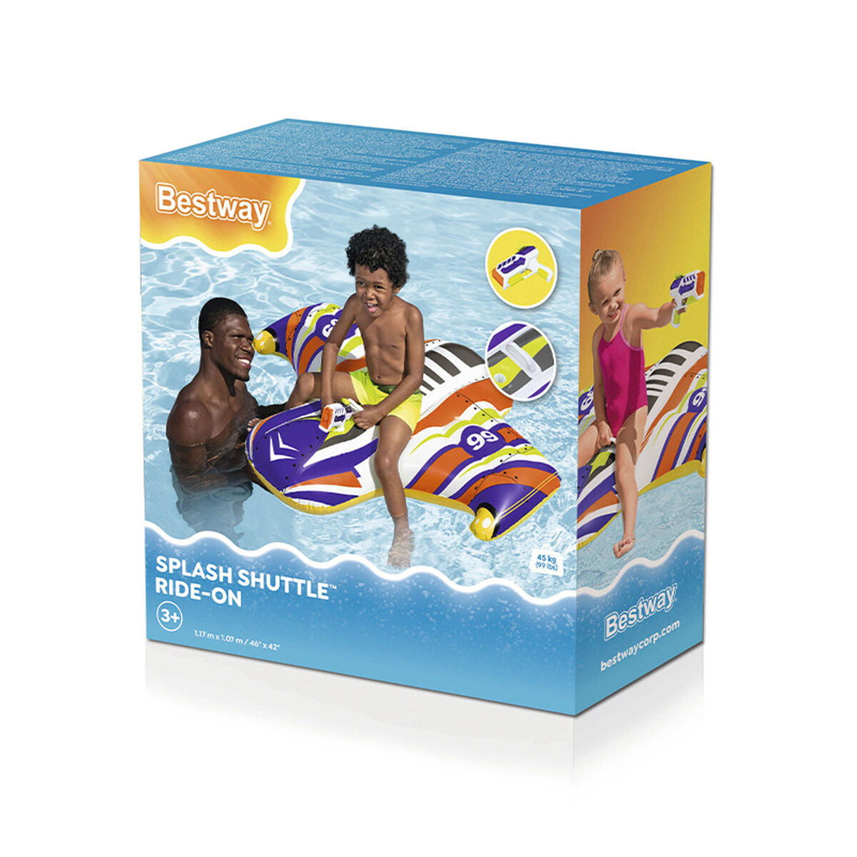 Bestway Aufblasbare Raumschiff-Figur mit Wasser-Pistole und Griff 117x