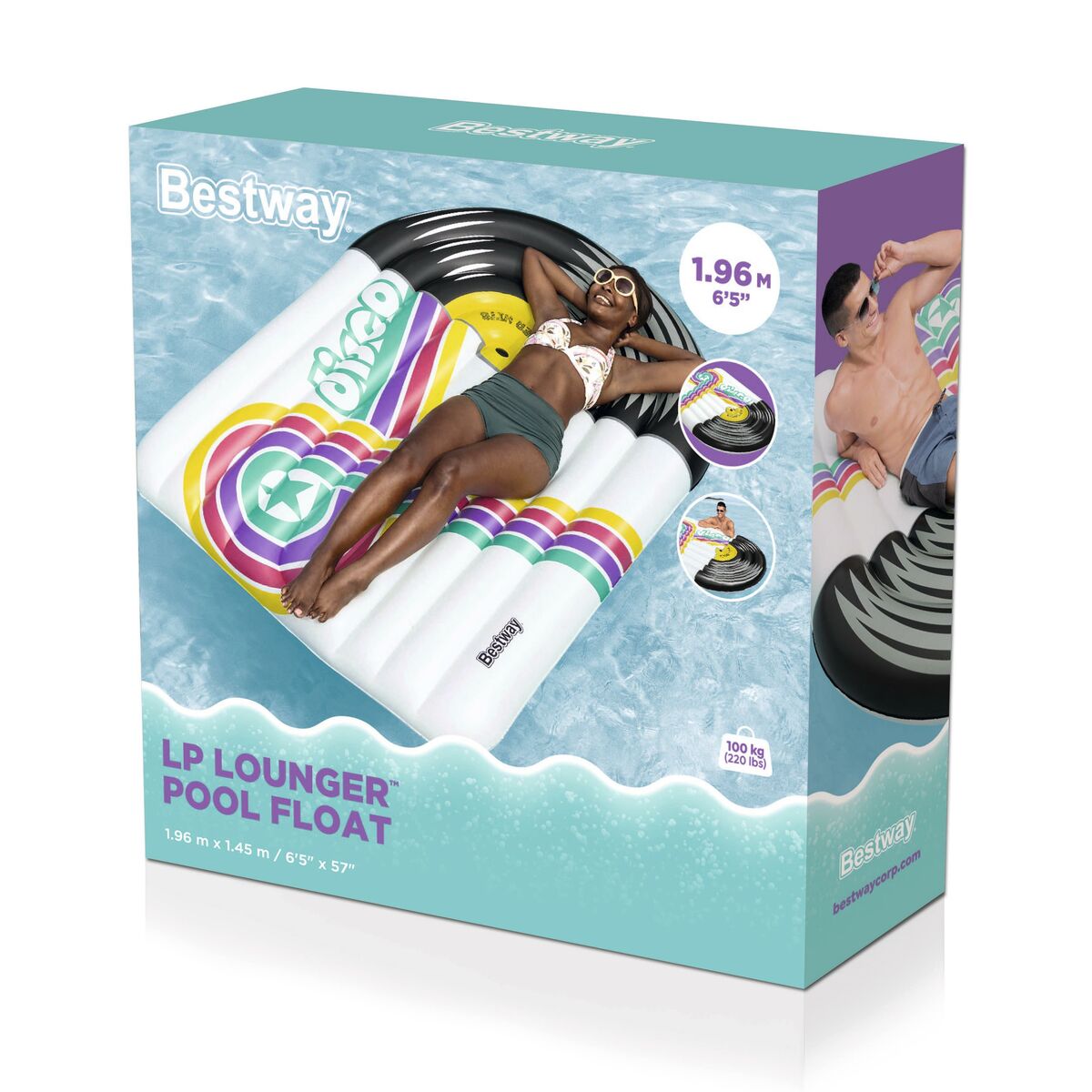 Bestway Luftmatratze Disco 196x145 cm Strand und Pool