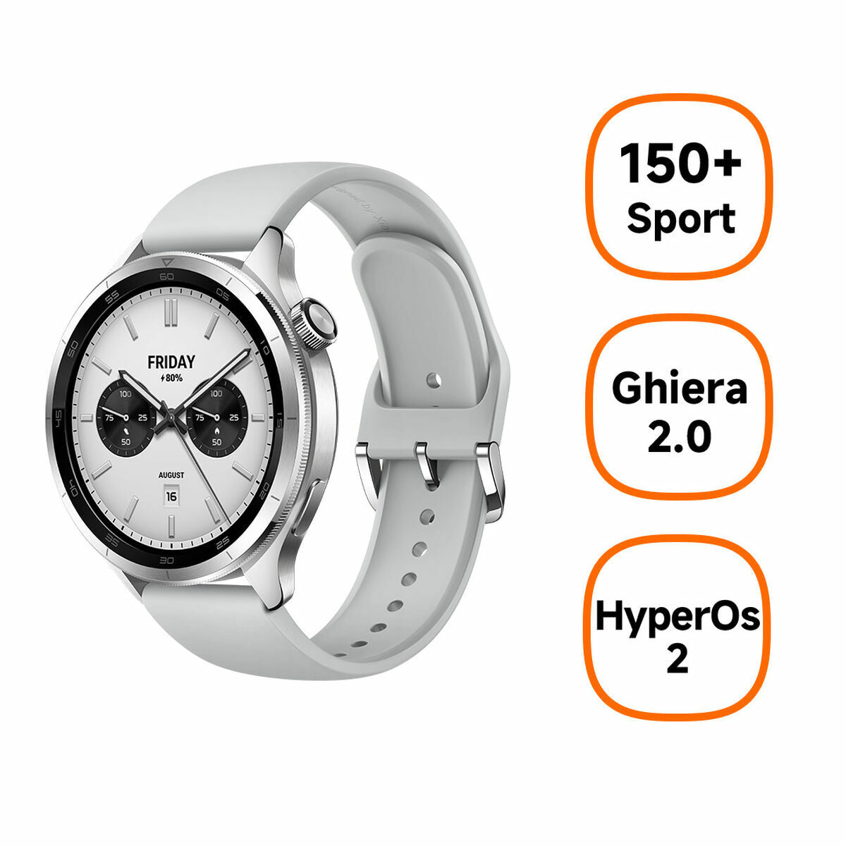Smartwatch Xiaomi Watch S4 Silberfarben 1,43"