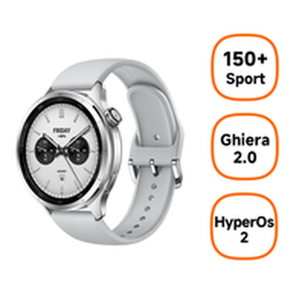 Smartwatch Xiaomi Watch S4 Silberfarben 1,43"