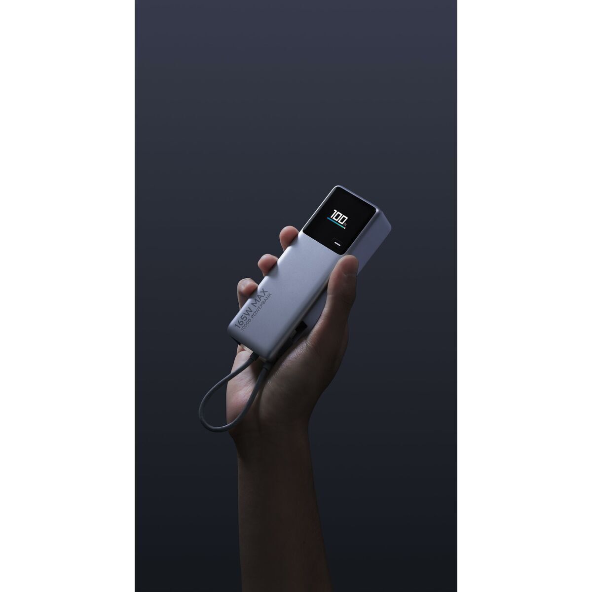 Powerbank Xiaomi 165W ICAB GY Grau Silberfarben mAh 165 W