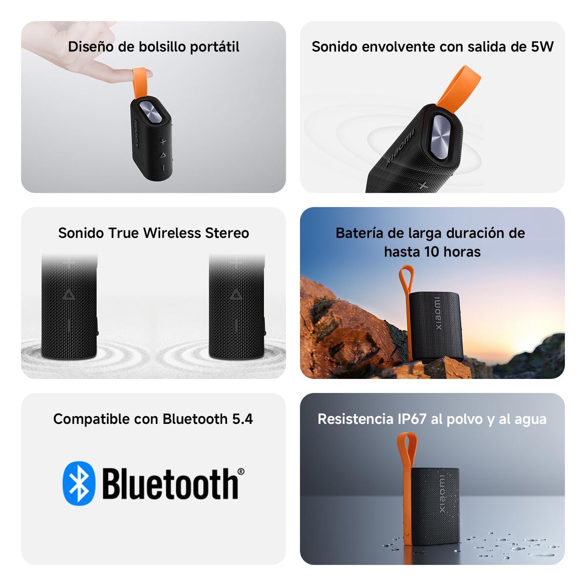 Tragbare Bluetooth-Lautsprecher Xiaomi QBH4269GL Schwarz 5 W
