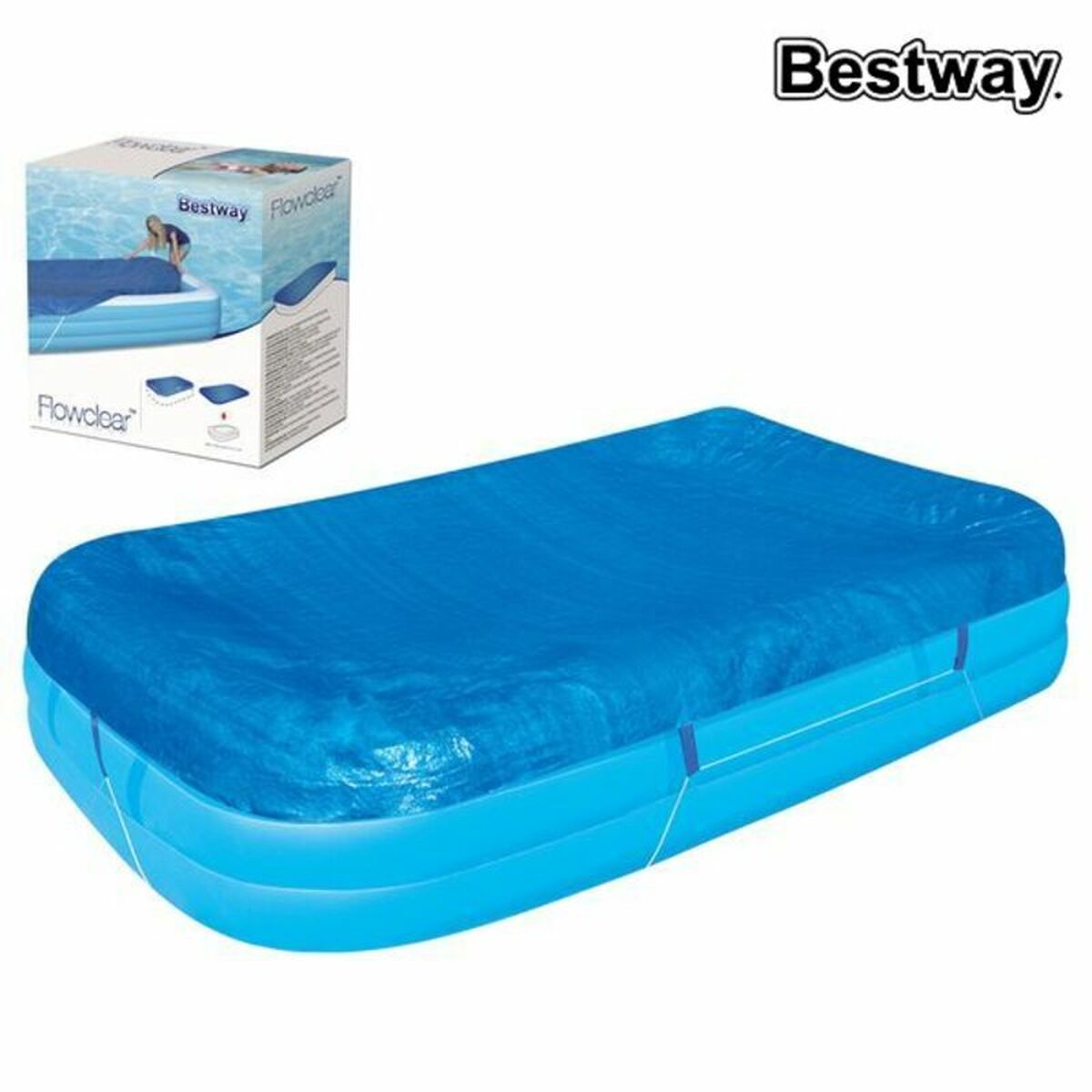 Bestway Abdeckung Aufblasbares Pool 340x230 cm Garten