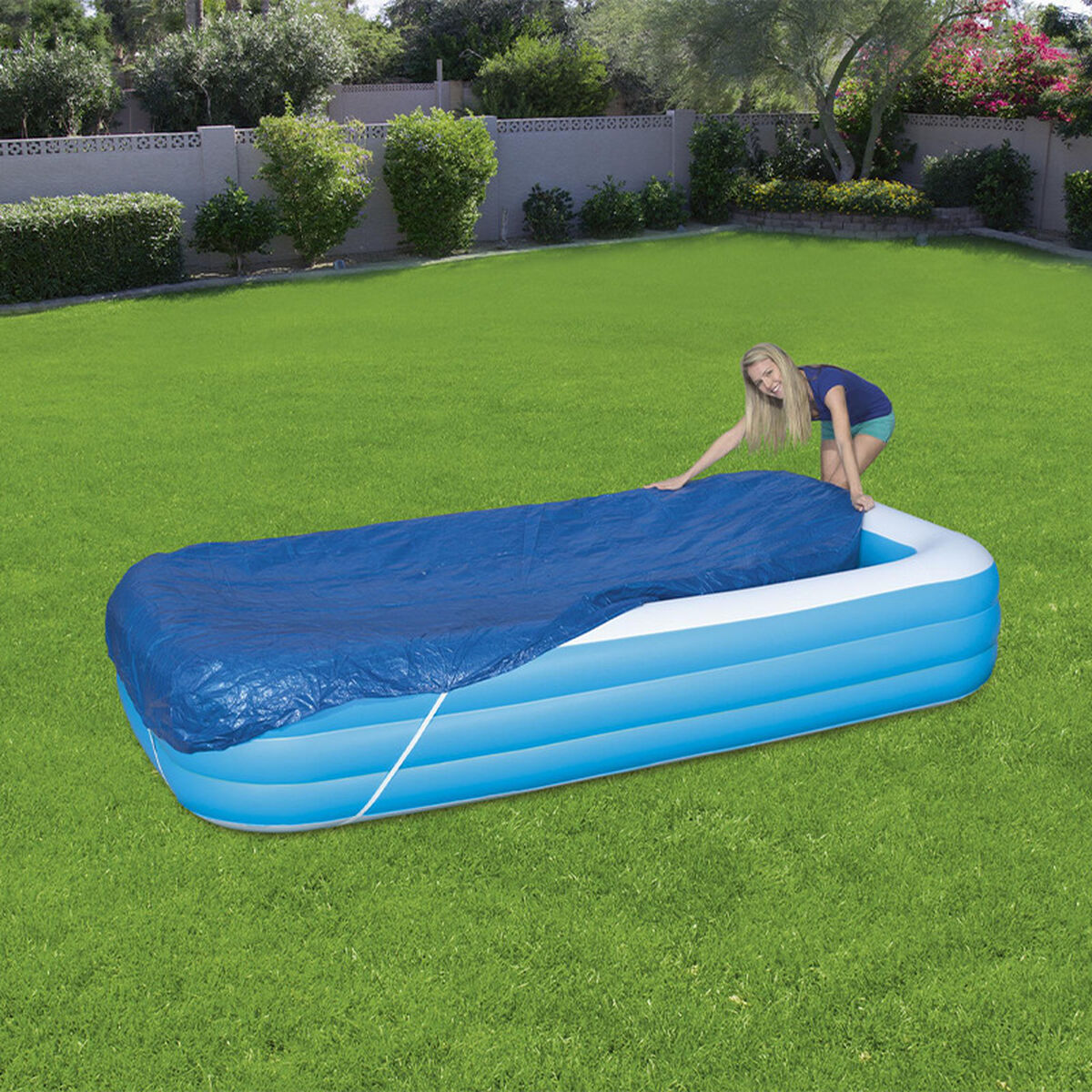 Bestway Abdeckung Aufblasbares Pool 340x230 cm Garten