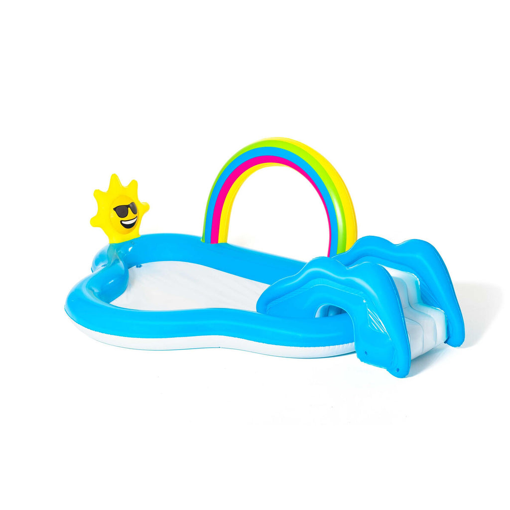 Bestway Aufblasbarer Pool Regenbogen Spielplatz 257x145x91 cm +2 Jahre