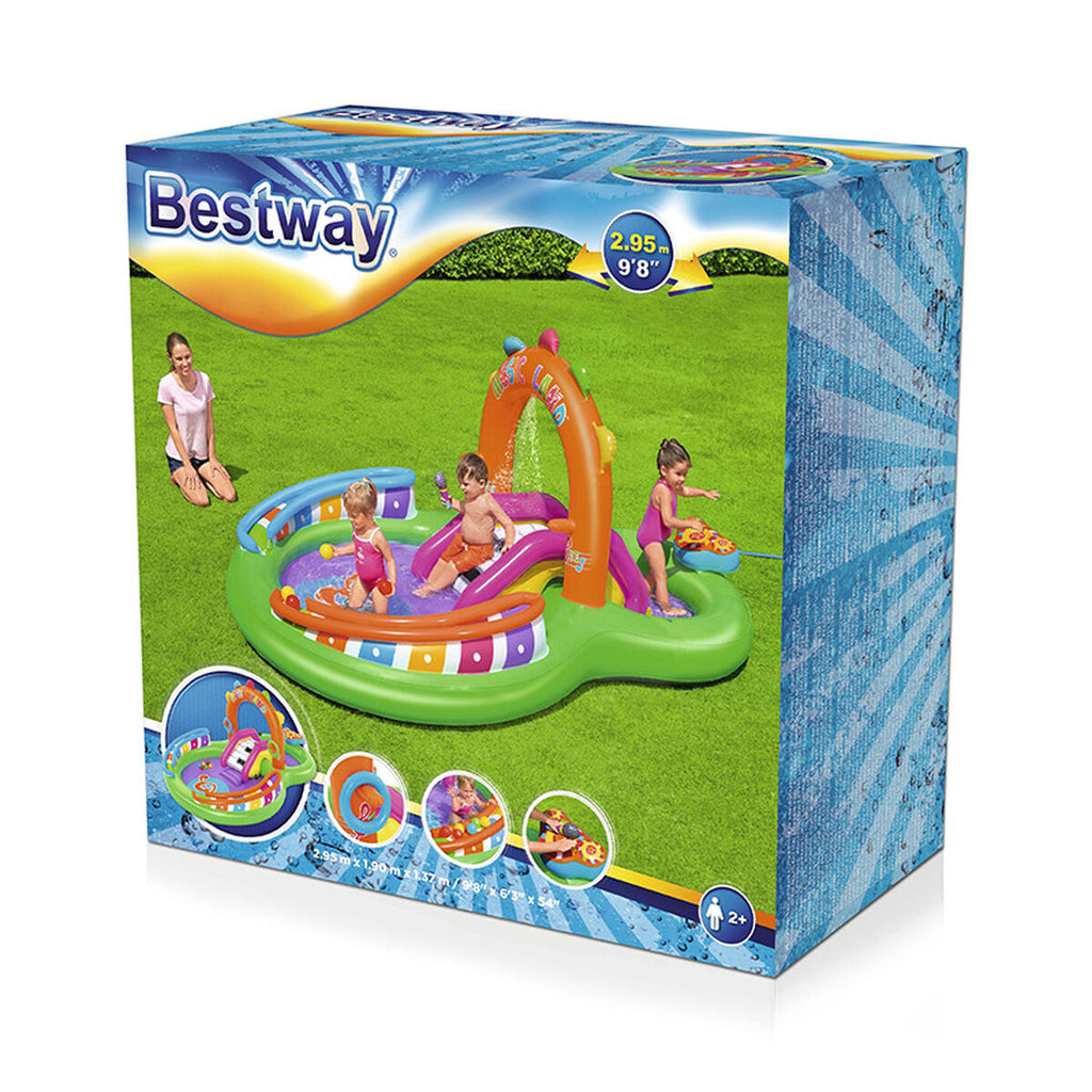Bestway Aufblasbares Musik-Spiel-Park-Pool 295x190x137 cm +2 Jahre Gar