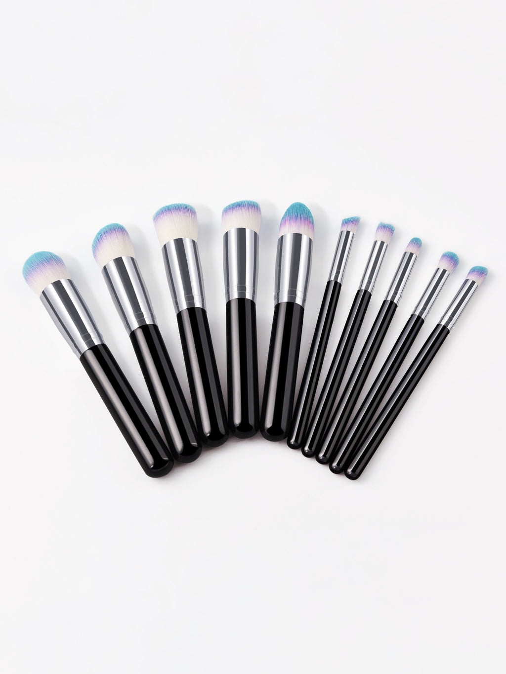 Makeup-Pinsel-Set 10 Stück mit Holzgriff – Bild 2 | LuxeStyle