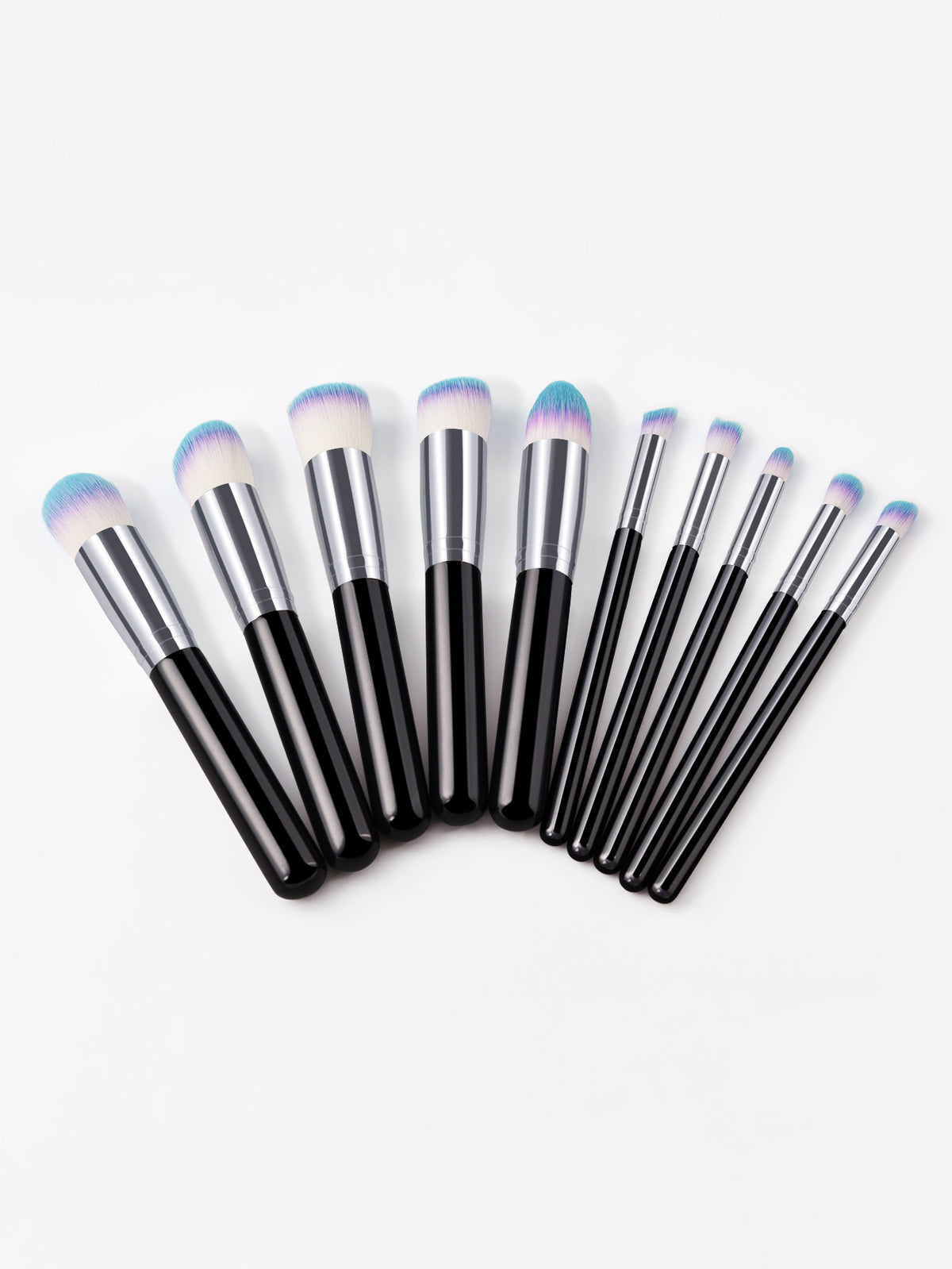 Makeup-Pinsel-Set 10 Stück mit Holzgriff – Bild 2 | LuxeStyle