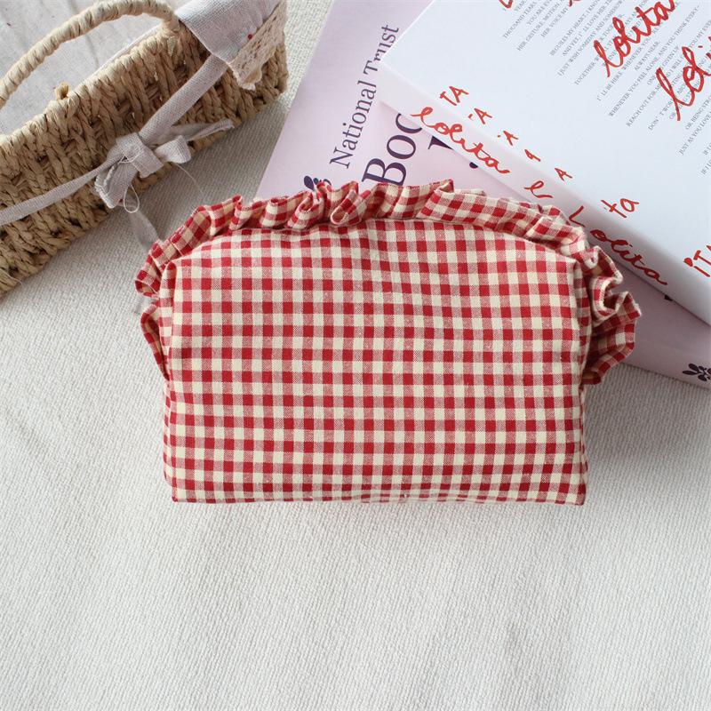 Plissiertes Karo-Etui mit grosser Kapazität – Bild 5 | LuxeStyle