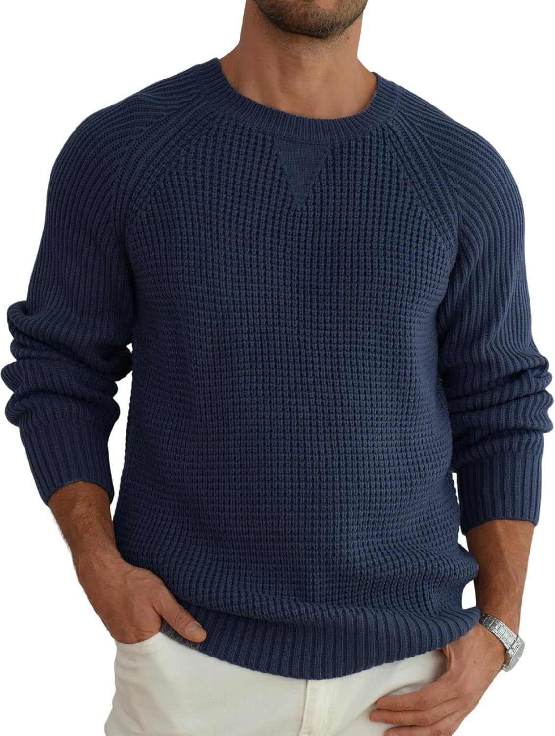 Langarmpullover mit Rundhalsausschnitt – Bild 8 | LuxeStyle