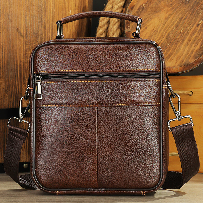 Business Schultertasche aus Echtleder – Bild 2 | LuxeStyle