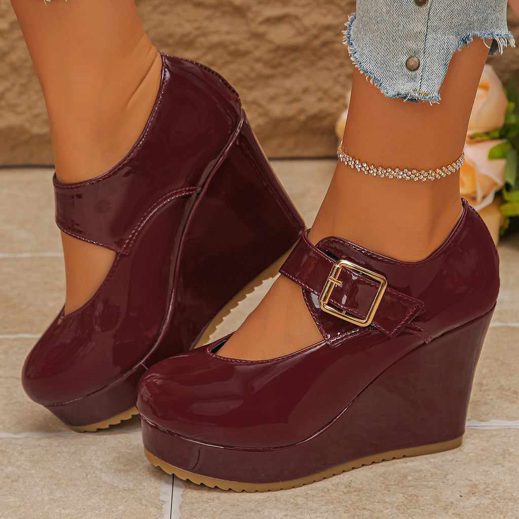 Wasserdichte Plateau-Wedge-Heels für Damen