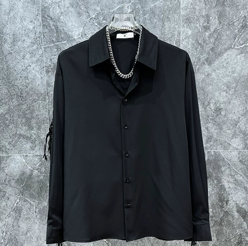 Trendiges Hemd im koreanischen Stil mit Quasten – Bild 2 | LuxeStyle