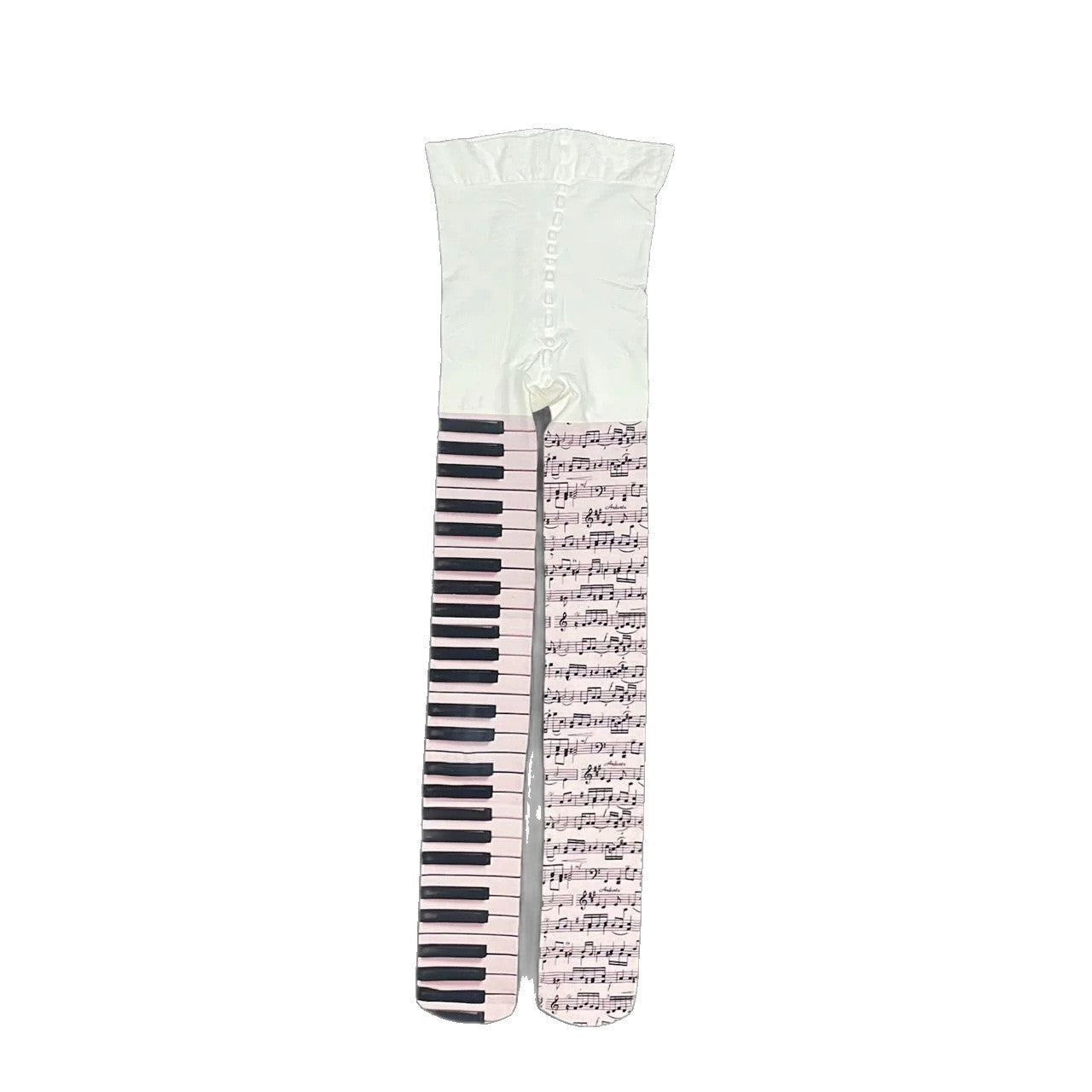 Overknee-Socken mit doppelseitigem Print