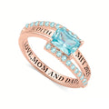 Personalisierter Damen-Abschlussring mit Gravur – Bild 1 | LuxeStyle