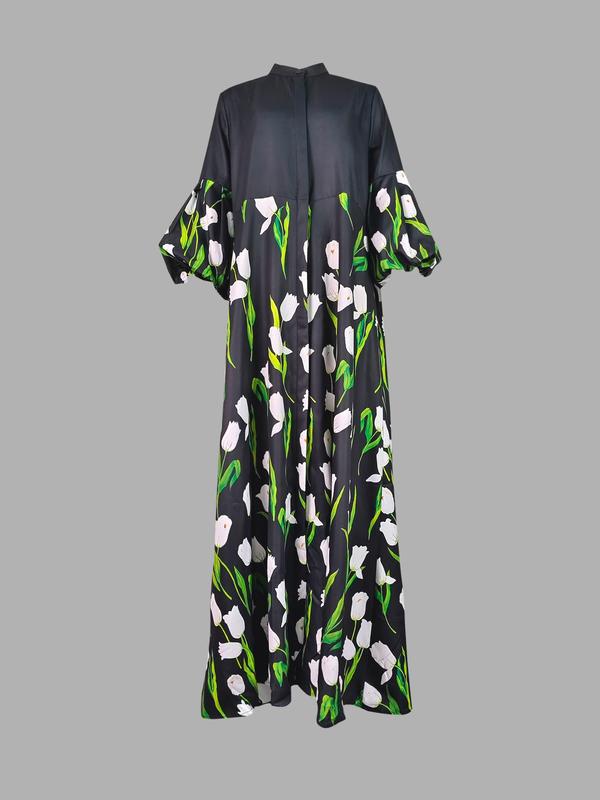 Bedrucktes Midikleid im Tie-Dye-Look – Ansicht 7