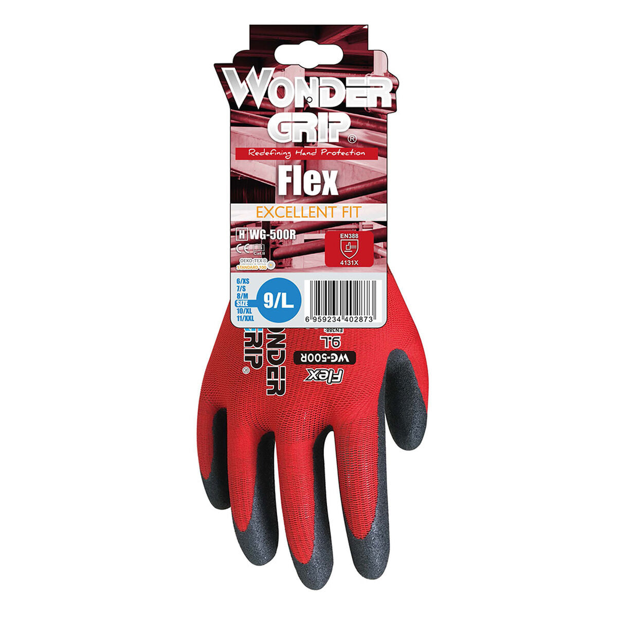 Arbeitshandschuhe Wonder Grip Rot Nitril